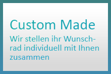 Custom Made. Wir stellen Ihr Wunschrad mit Ihnen individuell zusammen